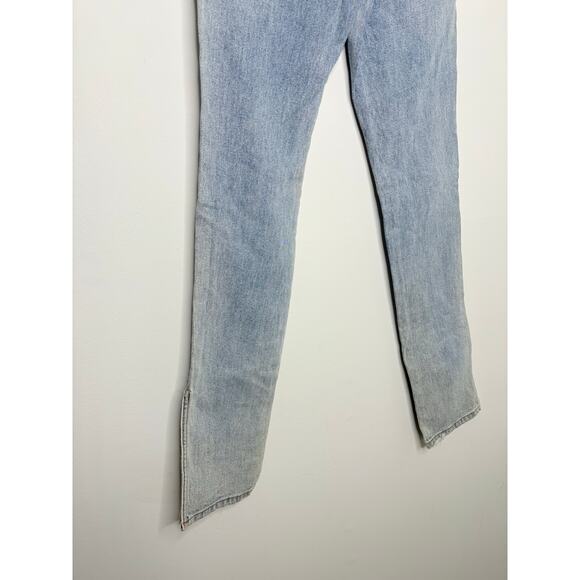 Something Navy Nina Split Hem Skinny Jeans Size 4 Casual Denim Retro Light Wash - Picture 5 of 10